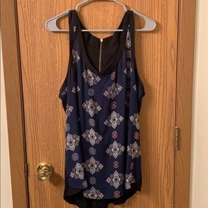 Express loose fit chiffon tank top